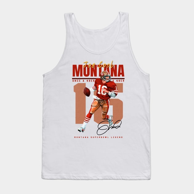 Joe Montana Aesthetic Tribute 〶 Tank Top by Terahertz'Cloth